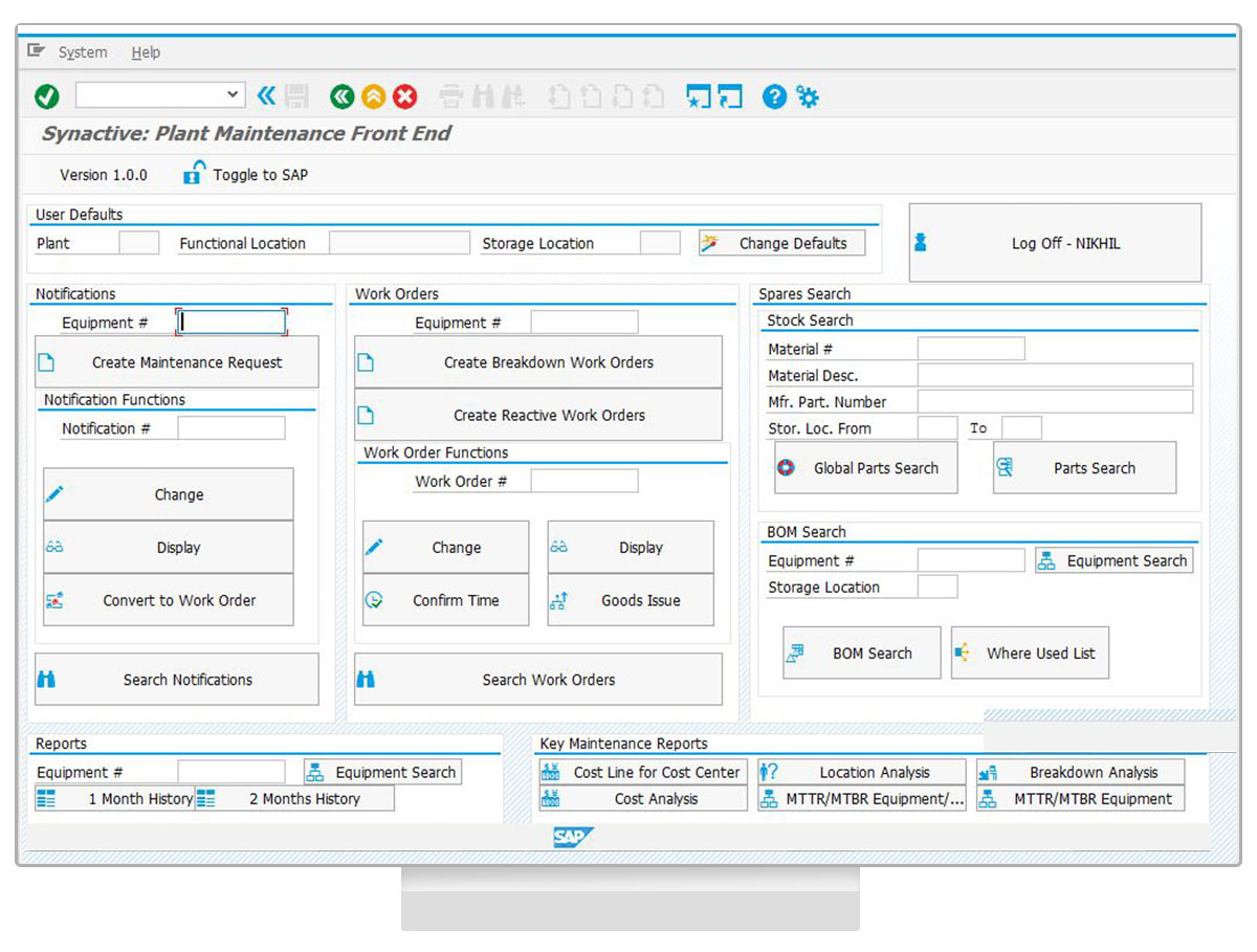 Desktop - Create SAP PM Launchpad