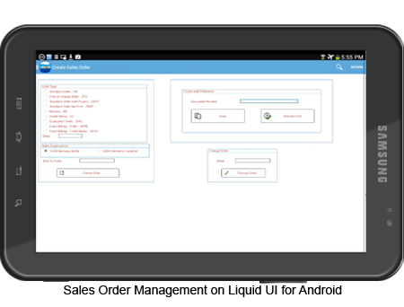 Sales Order Management on Liquid UI for Android