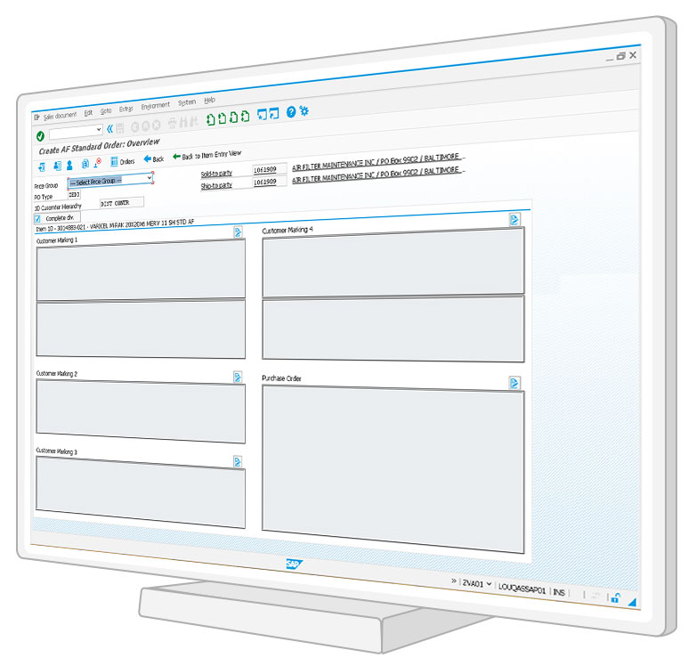 Desktop - Create SAP Sales Order Launchpad