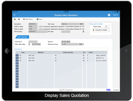 Display Sales Quotation